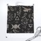 Feminine Magic Moon Pagan Black Witch Custom Printed Fabric by Spoonflower Various Fabrics by the Yard or Fat Quarter
